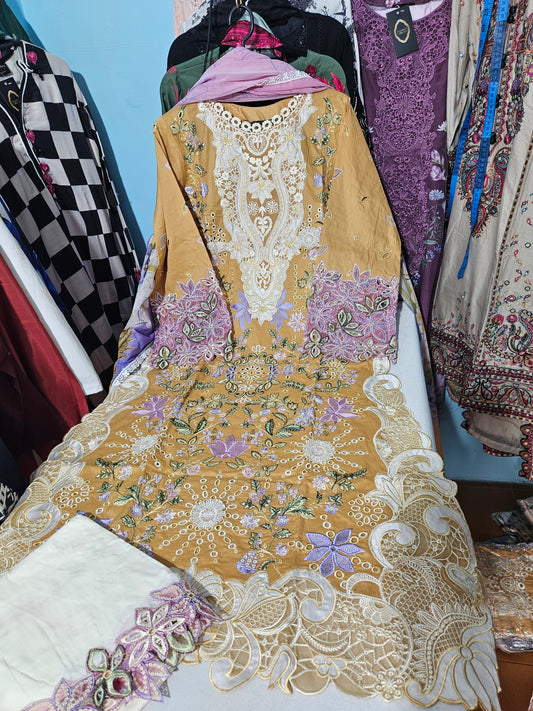 LAROBE FESTIVE LAWN DRESS
