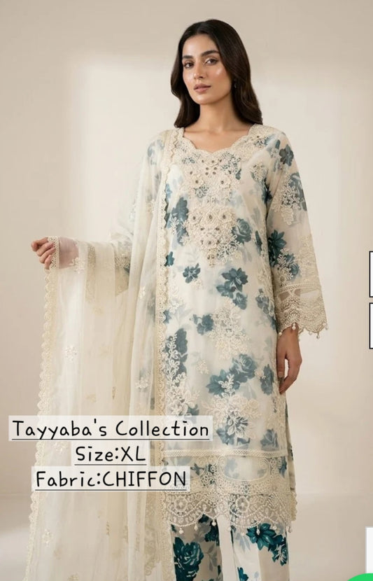 Chiffon Embroidery Dress