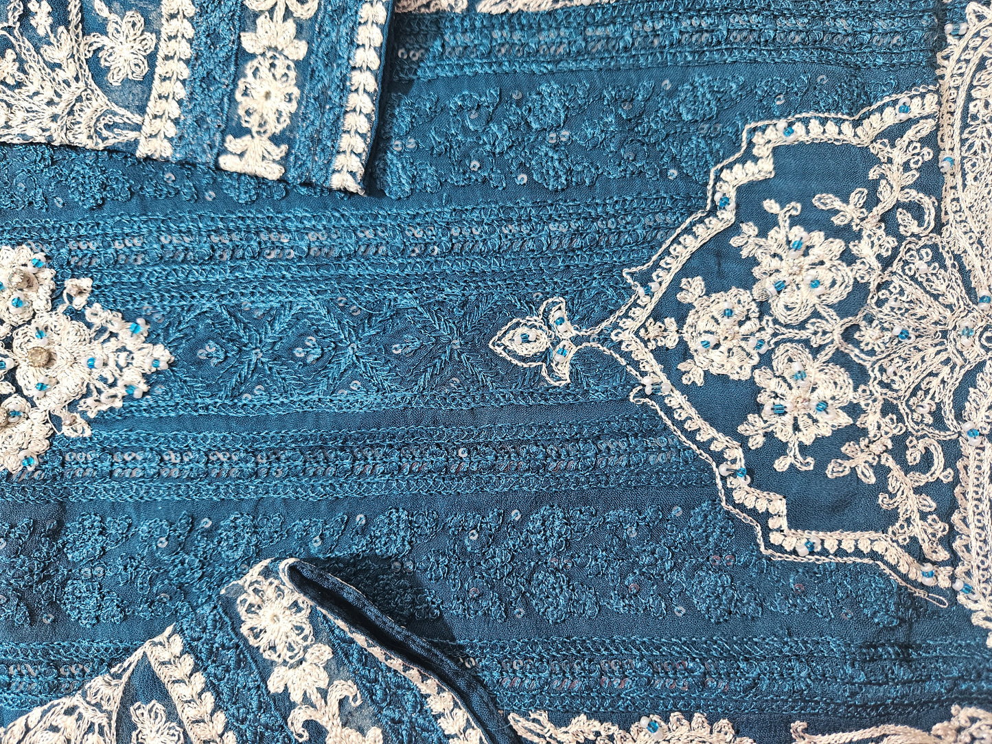 Chiffon embroidery dress