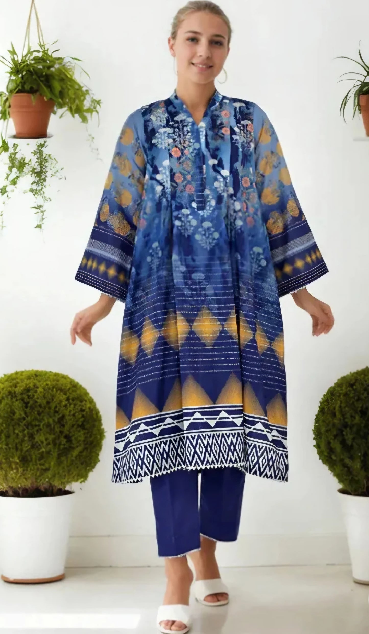 2 pc Lawn frock