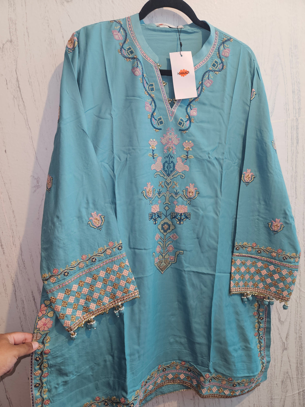 KHADDI EMBROIDERY KURTA