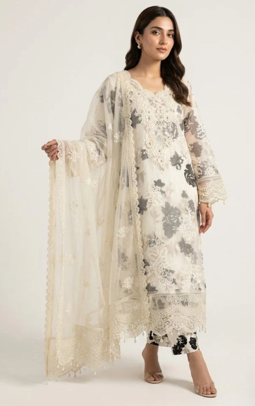 Chiffon Embroidery Dress