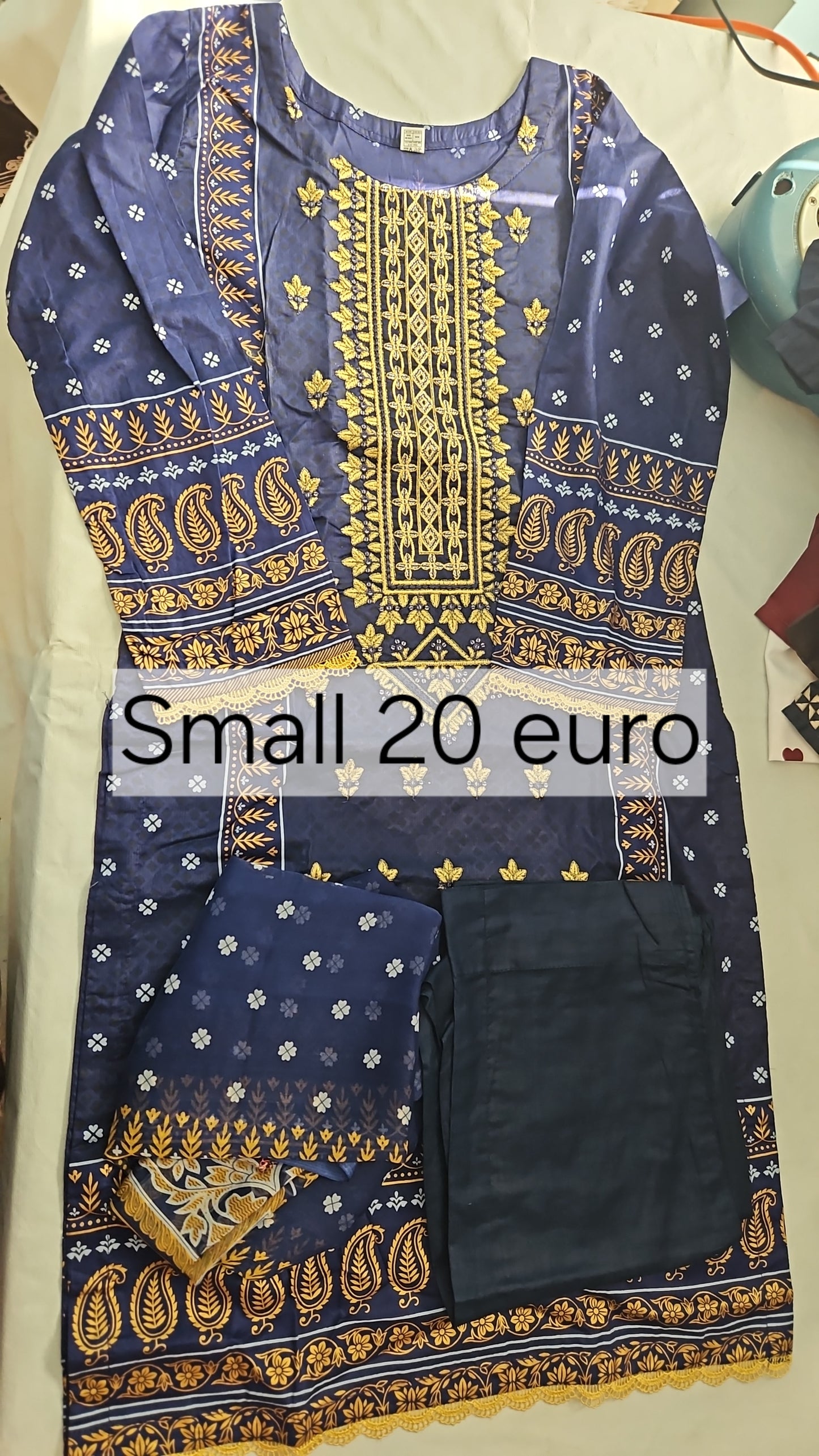 Light embroidery dress