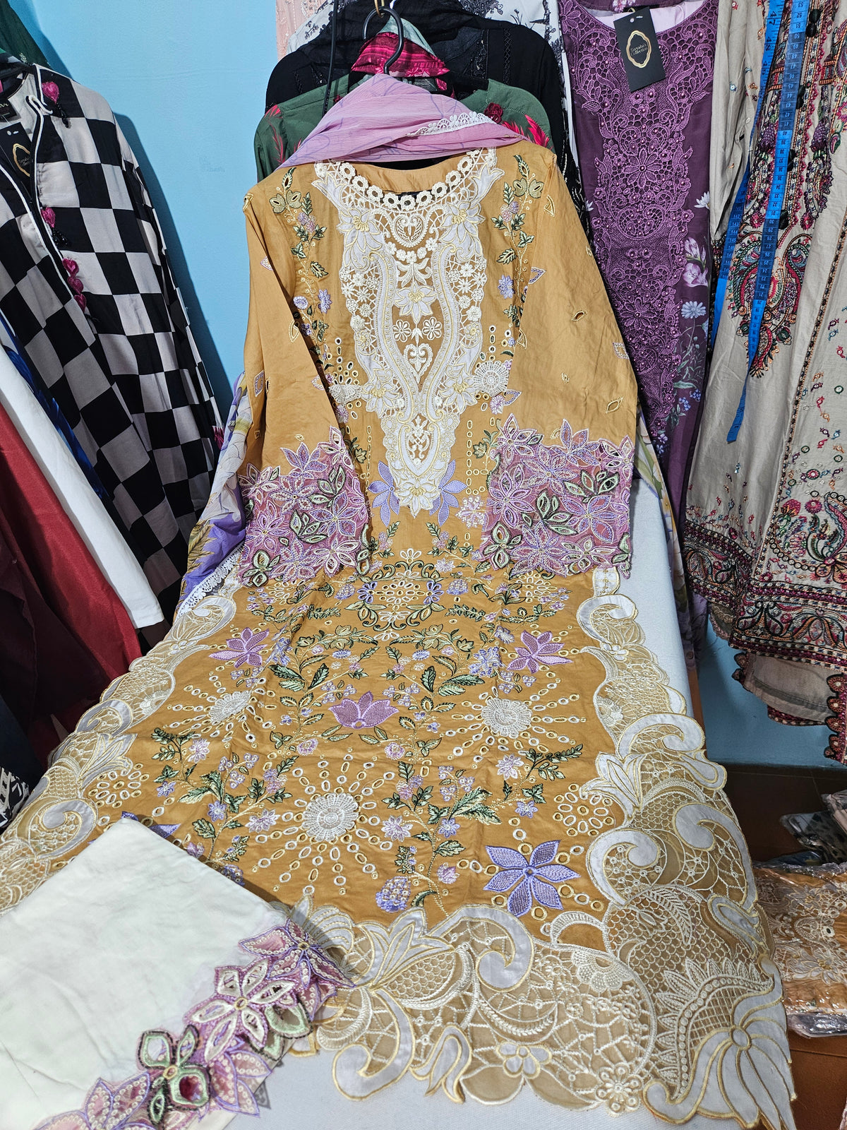 LAROBE FESTIVE LAWN DRESS