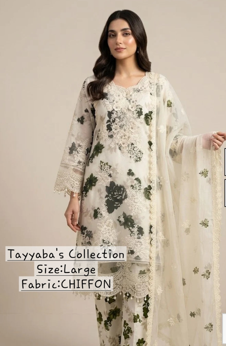 Chiffon Embroidery Dress