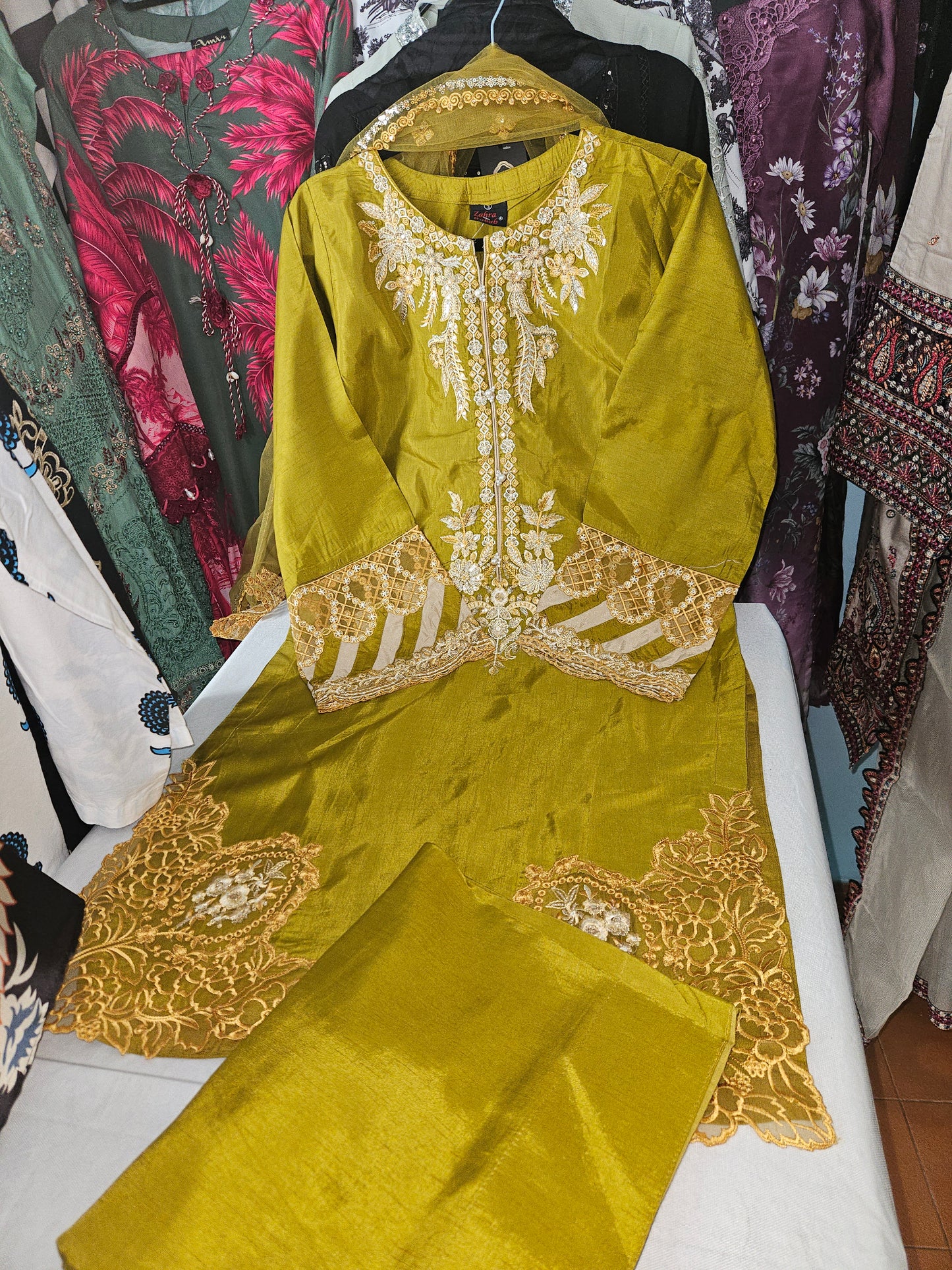 Zahra Rubab Raw Silk dress