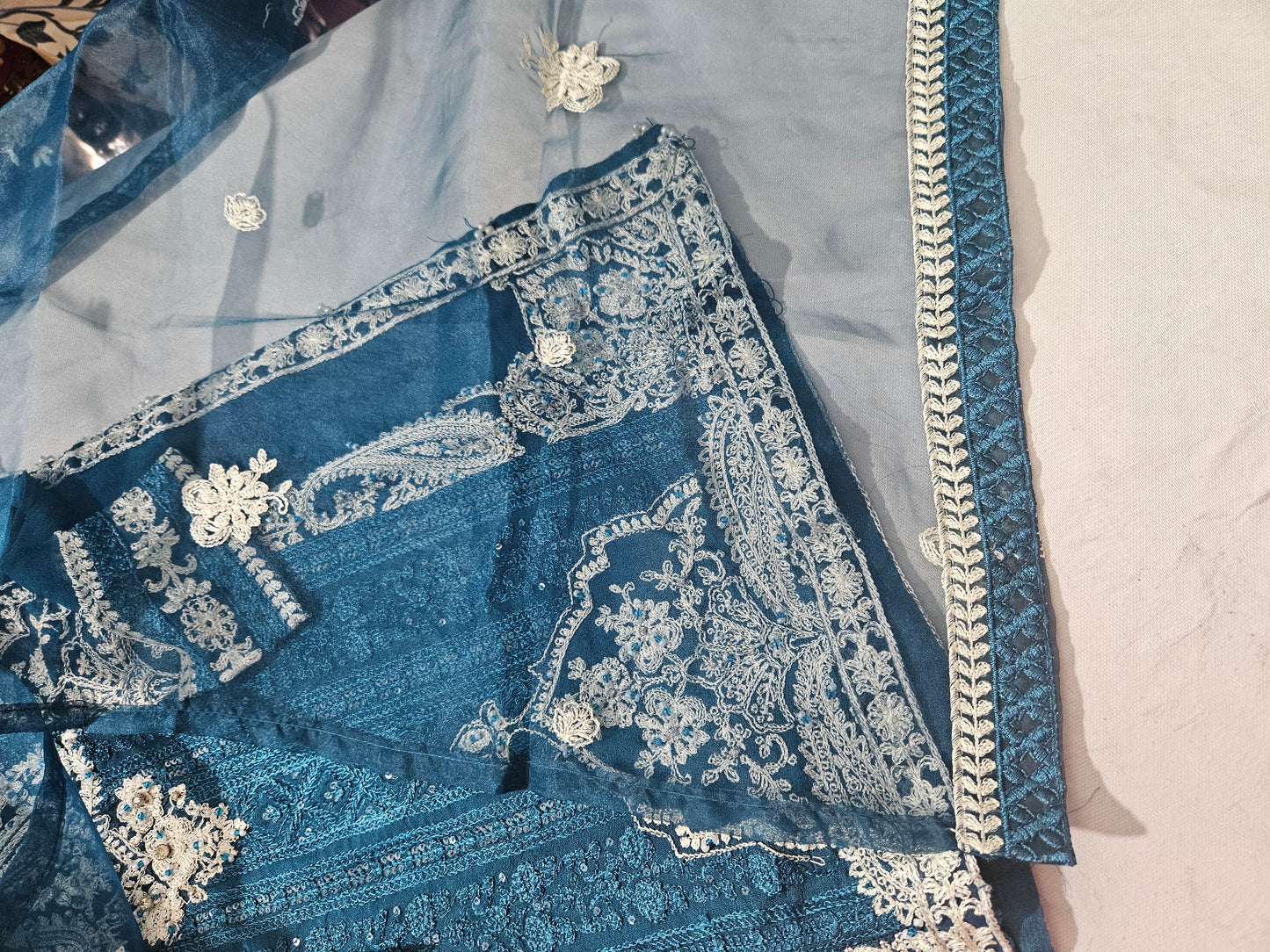 Chiffon embroidery dress