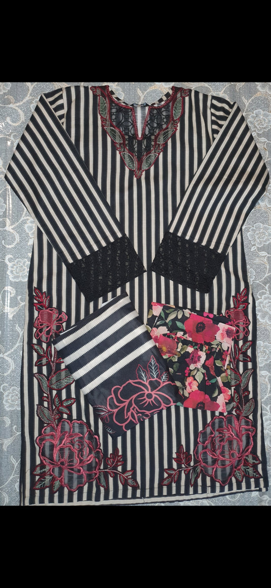Khaddar Fabric Dress