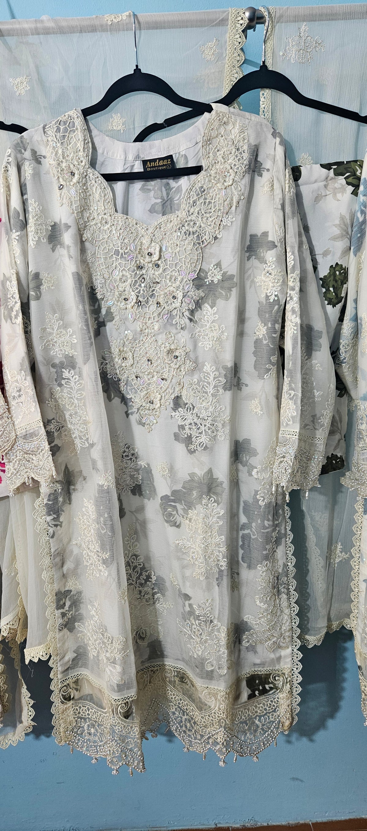 Chiffon Embroidery Dress