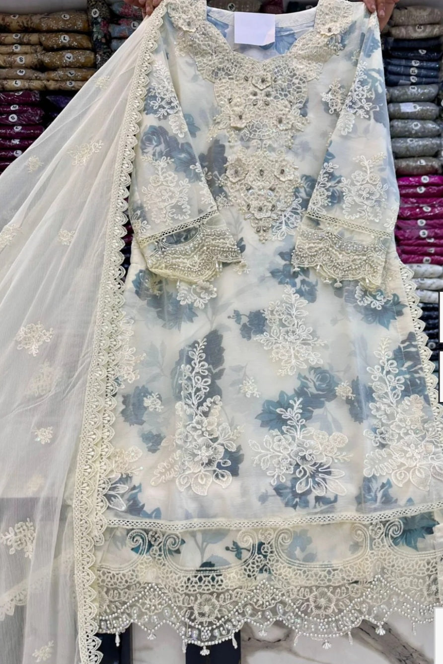 Chiffon Embroidery Dress