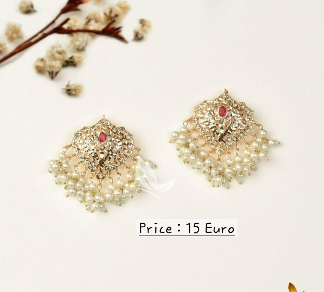 Hyderabadi Pearl Drop Earrings