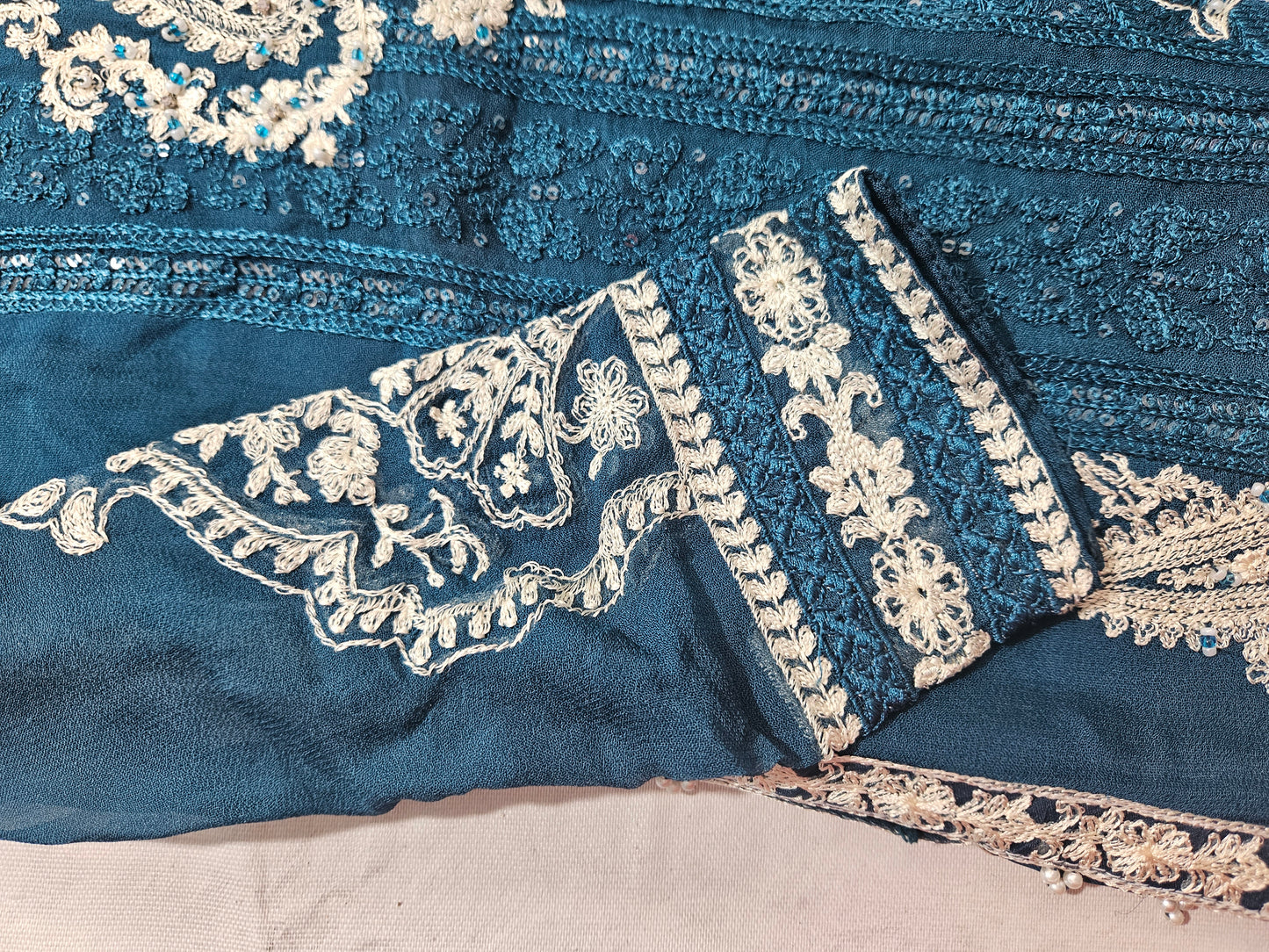 Chiffon embroidery dress