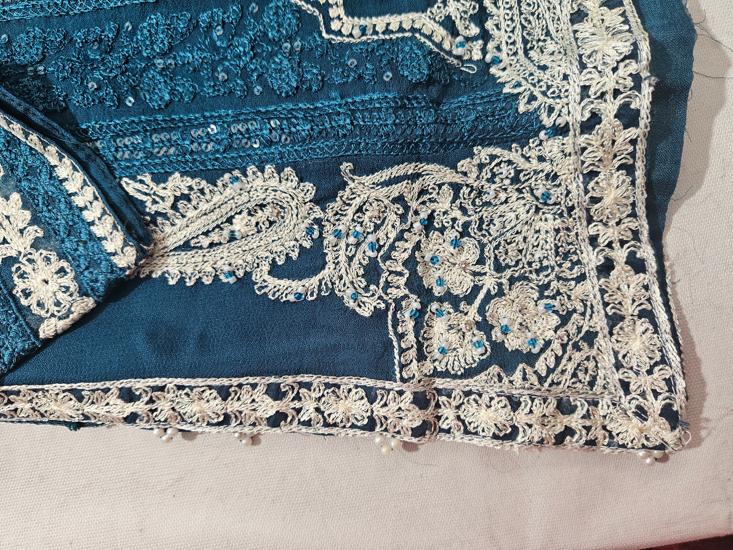 Chiffon embroidery dress