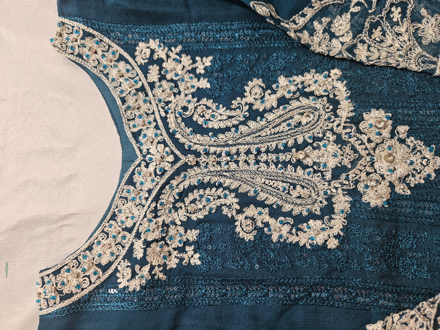 Chiffon embroidery dress